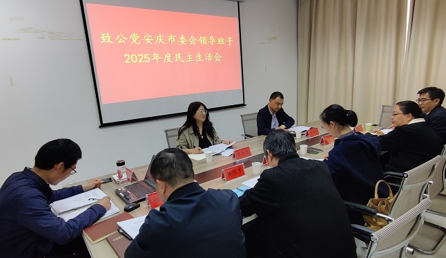 致公党安庆市委会召开2025年度领导班子民主生活会